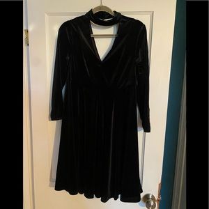 Torrid Black Velvet Choker Dress 00